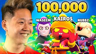 8 YouTubers Fight for 100000 Gems in Brawl Stars [upl. by Meikah]