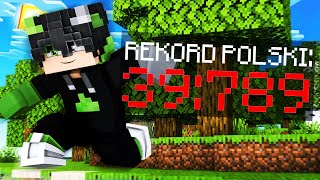 POBIŁEM REKORD POLSKI 39789 MINECRAFT SPEEDRUN NETHERITE MOTYKA [upl. by Geldens]