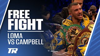 Vasiliy Lomachenko vs Luke Campbell  ON THIS DAY FREE FIGHT  Loma Gets 3rd Belt [upl. by Diad]