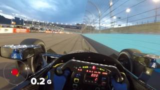 VISOR CAM Graham Rahal at Phoenix Raceway [upl. by Resaec]