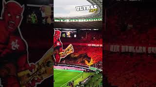 Kaiserslautern Fans Choreo im DFBPokalfinale  FCKaiserslautern  Bayer Leverkusen 25524 [upl. by Nidya]