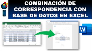 CREAR UNA COMBINACIÓN DE CORRESPONDENCIA COMBINANDO WORD Y EXCEL [upl. by Enimzzaj114]