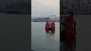 A day in the shipyard ship maritime shipping marine vessel sea floating seaman sailor [upl. by Nallid642]