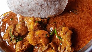 వేడి వేడి రాగి సంగటిచికెన్ కర్రీragi sangati and chicken gravy curry 🐔👌😋rayalaseema ruchulu chann [upl. by Deadman]