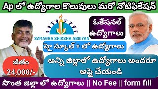 AP NEW GOVERNMENT JOBS UPDATES 2024SAMAGRA SHIKSHA ABHIYAN 2024AP SCHOOL JOBS2024VOCATIONAL JOBS [upl. by Molloy485]