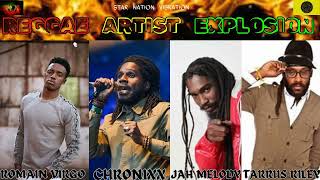 REGGAE MIXTAPE ARTIST EXPLOSION FT ROMIAN VIRGOTARRUS RILEYJAH MELODY CHRONIXX 4 GIANTS BLAZING [upl. by Hilly]