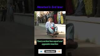 Newtons 3rd law experiment physics newton shorts viral science short [upl. by Haek]