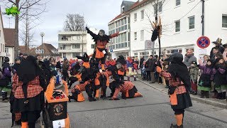 FasnetsUmzug der Dürnach Hexen in Laupheim am 28012018 [upl. by Lacie]