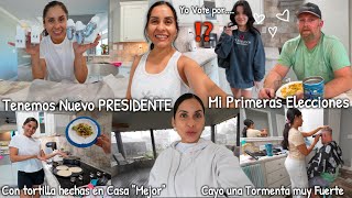 Todos se Fueron a VOTAR menos YO😭🇺🇸 Primeras Elecciones de Emily😱🤫 Fuertes Tormentas⛈♡IsabelVlogs♡ [upl. by Clarabelle]