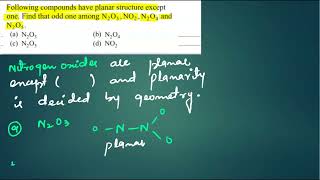 Structure of Nitrogen oxides N2O3 N2O4 N2O5 and NO2 ChemMCQs academy 11th  12th NEET and JEE [upl. by Schuler]