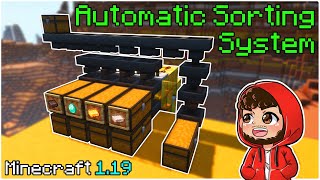 Minecraft Fully Automatic Sorting System  119 [upl. by Lundt]