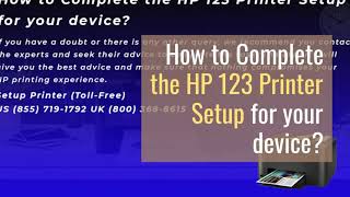 how to Complete the HP 123 Printer Setup for your device [upl. by Bashemath]