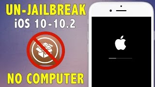 How to UnjailbreakRemove Jailbreak on iOS 10  102  Delete Cydia amp Restore without Updating [upl. by Nairda]