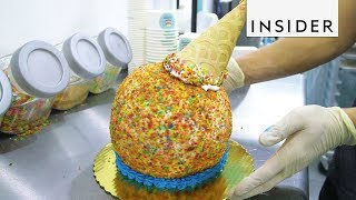 How Giant Ice Cream Cake Is Made [upl. by Yennep]