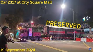 2317 PRESERVED Decommissioned SMRT KNS C751B Car 2317 arriving City Square Mall [upl. by Ariet889]