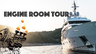 Super Yacht Engine Room Tour [upl. by Eustacia]