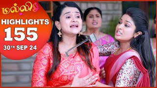 Malli Serial  EP 155 Highlights  30th Sep 2024  Nikitha  Vijay  Saregama TV Shows Tamil [upl. by Engdahl96]