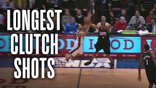 The Best CLUTCH SHOTS From BEHIND HALFCOURT in NBA History [upl. by Anjanette]