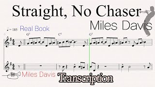 Straight No Chaser  Miles Davis Transcription [upl. by Eugeniusz]