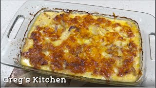 Creamy Garlic Potato Bake Recipe [upl. by Brinn]