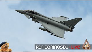 LIVE EUROFIGHTER TYPHOON FGR4 ACTION • TRAINING POLICING AND QRA STATION RAF CONINGSBY 301024 [upl. by Bethel]