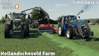 Making Clover Silage Soil Preparation Sowing Corn│Hollandscheveld│FS 19│Timelapse 05 [upl. by Korten754]