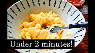 Cheap Scrambled Eggs in Under Two Minutes GREAT FOR STUDENTS [upl. by Joby]