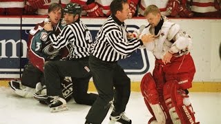 Top 10 Redwings vs Avalanche Rivalry Moments [upl. by Eskil]