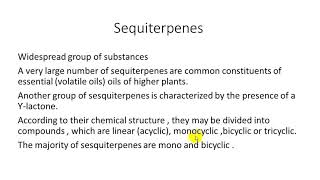 Sesquiterpenesdefinitionbiosynthesis and classification and pharmacogical important [upl. by Keelia]