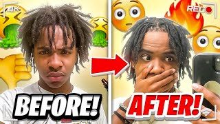 RETWISTING MY FREEFORM DREADS😱🔥 CRAZY HAIR TRANSFORMATION [upl. by Elahcar649]