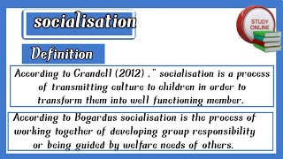 socialisation types of socialisation agencies of socialisation features of socialisation [upl. by Rosenblatt255]