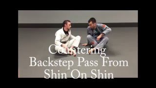 Shin On Shin Position  Countering The Backstep Pass With Back Take [upl. by Yreneh]