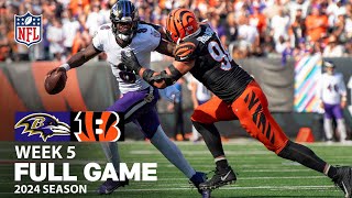 GAME OF THE WEEK Baltimore Ravens vs Cincinnati Bengals FULL GAME  NFL 2024 Season Week 5 [upl. by Ahsieat]