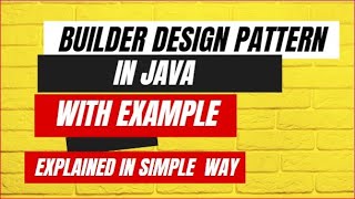 builder design pattern in java Builder Pattern Explained and Implemented in Java  in hindi [upl. by Christiane]