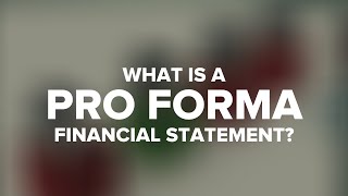 What is a Pro Forma [upl. by Saidnac]