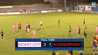 NCAFC TV  MATCHDAY HIGHLIGHTS City 2 Warrenpoint Town 1 MidUlster Cup [upl. by Schnurr268]