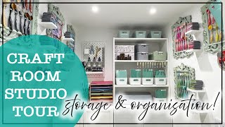 Small Craft Room Studio Tour  Storage and Organisation Hacks [upl. by Stent440]