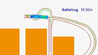 Sattelzug Schleppkurve [upl. by Lena]