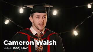 Graduation 2023 Cameron Walsh LLB Hons Law [upl. by Susette578]