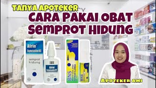 CARA PAKAI OBAT SEMPROT HIDUNG  Nasal Spray [upl. by Otte]