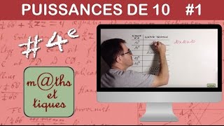 Ecrire un nombre avec des puissances de 10  Quatrième [upl. by Aknayirp]