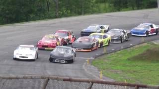 Wiscasset Speedway 2016 Outlaw Mini Madness Heat 1 Part 1 72316 [upl. by Acirem]