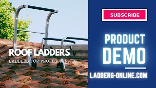 Professional Double Section Roof Ladder  Secure Roof Access Demo by LaddersOnline [upl. by Eilssel108]