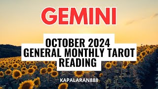 WOW HUGE ACHIEVEMENTS WAG KA MATAKOT ♊️ GEMINI OCTOBER 2024 GENERAL monthly TAROT KAPALARAN888 [upl. by Nyar]