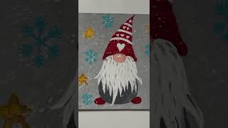 christmas christmasgnome gnomes paintings paintingart paintingsdaily art artwork рождество [upl. by Wickham]