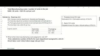 Managerial Accounting  Chapter 2 Video 2  Predetermined OH Rate for Each Department  2023 [upl. by Raji88]