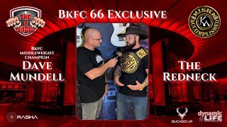 BKFC Middleweight Champ Dave Mundell says BKFC UK Champ Danny Christie isnt on the same level [upl. by Robbyn]