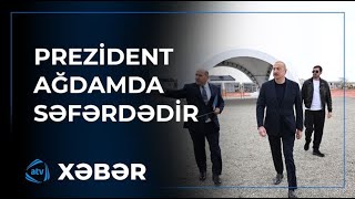 Prezident İlham Əliyev Ağdama səfər edib [upl. by Allix]