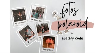 Regalo creativo bonito y barato para mi novio  Fotos estilo polaroid  Spotify code  Fatimart [upl. by Tekcirc760]