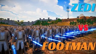 ZEDI vs 100000 FOOTMAN SOLDIERS MundaJi Gaming Ultimate Epic Battle Simulator 2 [upl. by Tevlev]